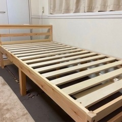 パイン材木製ベッドフレーム「値下げ対応可能」