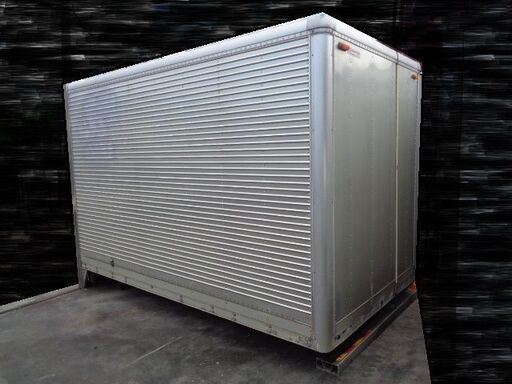 トラックコンテナ 箱 2ｔ 3320x1860x2350 保冷 倉庫 物置 冷凍冷蔵 アルミバン ガレージ 愛媛より