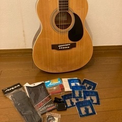 アコースティックギター と付属品