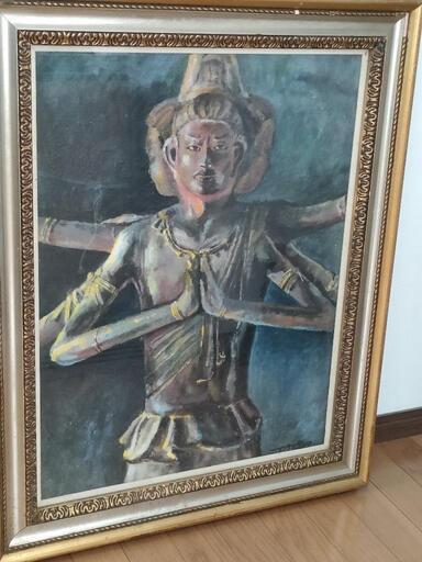 岡村達夫 作ひまわり (12号 油絵)