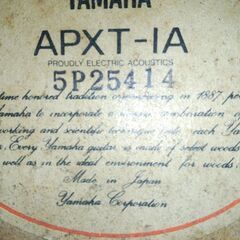 決まりました】YAMAHA/ヤマハ APXT-IA エレアコ ギター