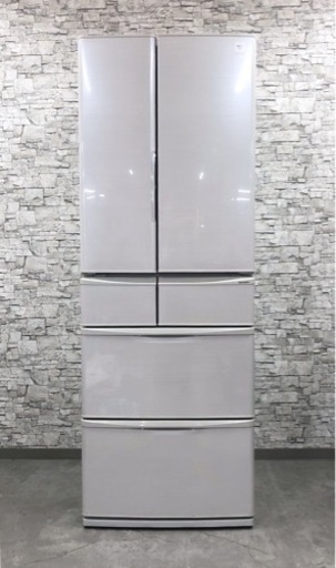 IPK-242【美品】SHARP シャープ 465L 6ドア 冷凍冷蔵庫 プラズマクラスター SJ-PF47B-S 2015年製