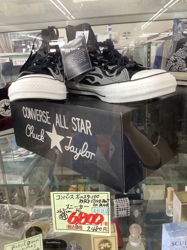 未使用 コンバース オールスター100 REFLECTIVE IGNT OX BLACK スニーカー 26.5cm Hi 管A220801BK (ベストバイ 静岡県袋井市)