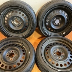 値下げしました　15インチ鉄チン　タイヤ165/50R15 2020年製TOYO