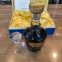 J1460 古酒 稀少 至高ブランデー マレット Marett  Baccarat バカラクリスタルボトル コニャック ブランデー 750ml ケース付 替え栓付 J1460 古酒 稀少 至高ブランデー マレット Marett Baccarat バカラ