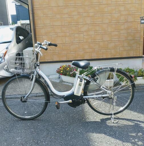 値下げしました！美車！！ヤマハ　PASナチュラ　シルバー　26インチ　バッテリー8.1ah 充電器付き