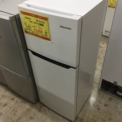 【店舗引き取りのみ】動作確認、清掃済み‼️ HISENSE HR-B1201 120L 2ドア冷蔵庫 2018年製 NJ201 店舗引き取りのみ】動作確認、清掃済み‼️ HISENSE HR-B1201
