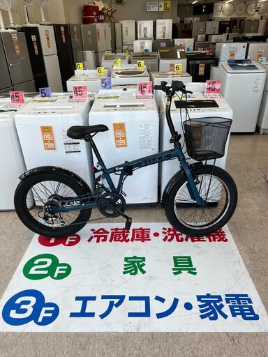 【お取引中】折畳 ファットバイク❕ リアサスペンション❕ 6段変速❕  ゲート付き軽トラ”無料貸出❕購入後取り置きにも対応 ❕R2239
