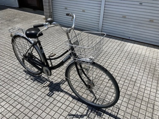 【27インチ自転車】LEDオートライト付　変速なし　状態良❗️若林自転車　唐崎店　SALE❗️ 27インチ自転車】LEDオートライト付 変速なし 状態良❗️若林自転車 唐崎店