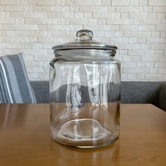 【美品】7Lガラス保存容器・米びつ(5kg用)