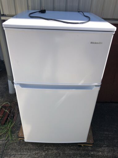 アイリスオーヤマ 冷凍冷蔵庫 IRSD-9B-W 90L 2021年製 D074G029