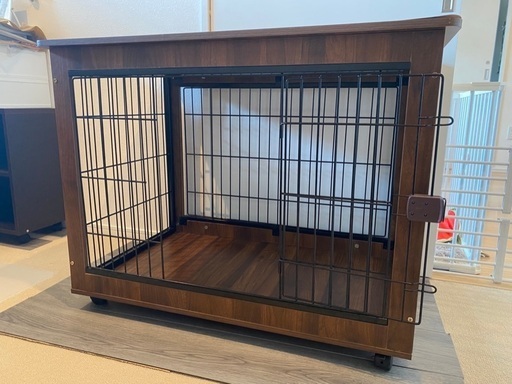犬 ケージ ゲージ 屋根付き 木目調 サークル 犬 犬用 ペット ペット用