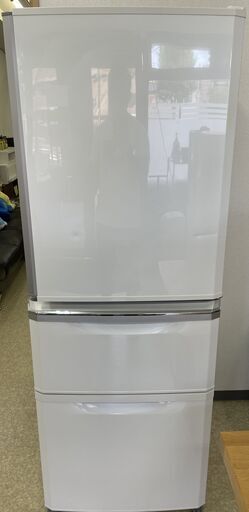 三菱　ノンフロン冷凍冷蔵庫　MR-C34Y-W　2015年製　全容積335L　美品　サイズ記載