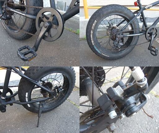 ☆ファットバイク BRONX 20×4.0インチ 7段切替 自転車 ブロンクス 黒