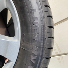 値下げ　走行500キロ未満　ブリヂストン　LUFT RVⅡ 215/60/17 4本セット 日産純正アルミホイール付き　