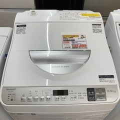 SHARP 全自動洗濯機　5.5kg　2020年製【店頭取…