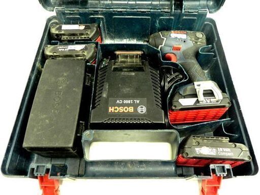 BOSCH 18V インパクトドライバー GDR 18V 充電器 バッテリー4個付き ボッシュ 電動工具 DIY 札幌市 厚別区