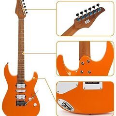 新品】ZUWEI スーパーストラト 24フレット 2点支持トレモロ ロースト 