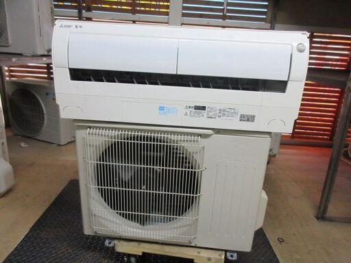 K03448　三菱　 中古エアコン　主に6畳用　冷房能力　2.2KW ／ 暖房能力　2.5KW