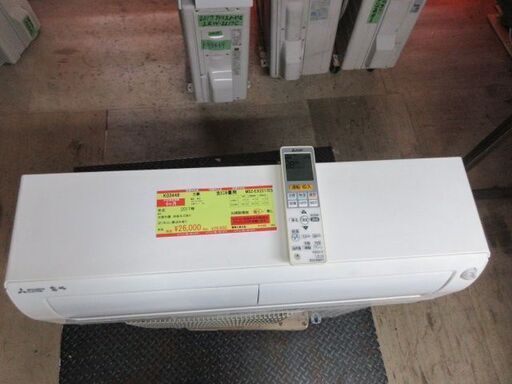 K03448 三菱 中古エアコン 主に6畳用 冷房能力 2.2KW ／ 暖房能力 2.5 ...