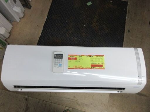 K03447　アイリスオーヤマ　 中古エアコン　主に6畳用　冷房能力　2.2KW ／ 暖房能力　2.5KW
