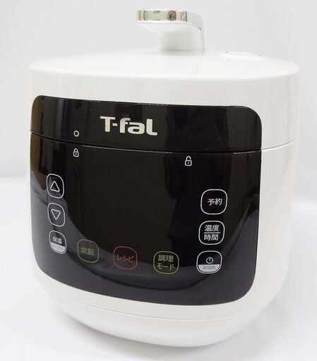 【恵庭】T-fal　コンパクト電気圧力鍋　ラクラ・クラッカー　CY3501JP　元箱有　中古品　PayPay支払いOK！