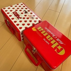 無料でお譲りします 缶のバッグ ケース 入れ物 アポロ ガーナチ...