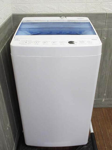 ss3918　ハイアール　洗濯機　4.5kg　JW-C45CK　節水　Haier　全自動洗濯機　スパイラルパルセーター　しわケア脱水　お急ぎコース10分