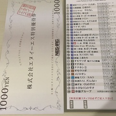 食券1000円・2枚