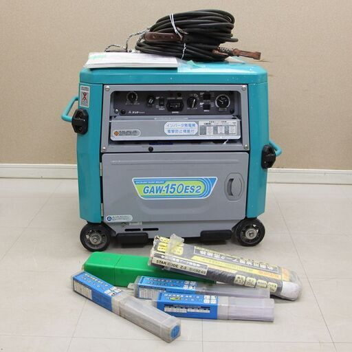 デンヨー ガソリンエンジン溶接機 GAW-150ES2 223.1時間 インバーター 防音 (D4499sthxY)