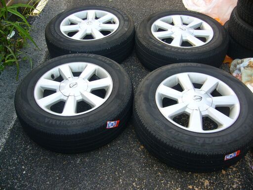 横浜タイヤホイール日産純正GEOLANDR SUV215/65R/16/98h5穴アルミ4本セット - 車のパーツ