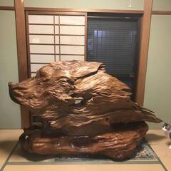 屋久杉 衝立　オブジェ　世界遺産