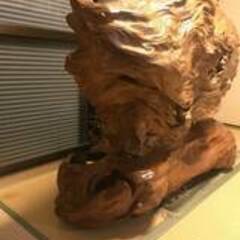 屋久杉 衝立　オブジェ　世界遺産