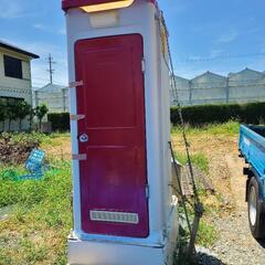 仮設トイレ清掃済み　