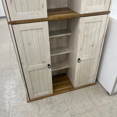 カントリー調　食器棚 フレンチカントリー食器棚｜無垢パインキッチン収納