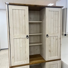 J1473 フレンチカントリー調 食器棚 キッチンボード 収納棚 ナチュラル