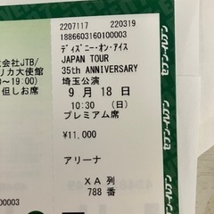 ディズニーオンアイス　ペアチケット