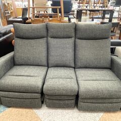 🔶🔸ナフコ 電動リクラニングソファ ✨定価￥93,880✨ 3Pソファ ファブリックソファ🔸🔶