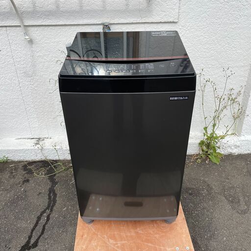 9/17 終 2021年製 IRIS OHYAMA 全自動洗濯機 IAW-T603BL 6.0kg ブラック 動作確認済み アイリスオーヤマ 菊倉KK