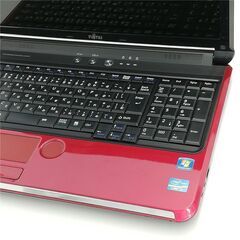 新品SSD レッド 赤 ノートパソコン 中古美品 15.6型 富士通 AH54/D 第2