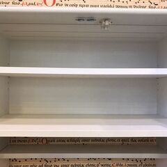 【愛品館八千代店】MOMO NATURAL モモナチュラル　キッチンボード　LAND CUPBOARD770WH