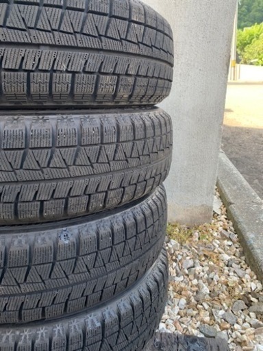 取り引き中 スタッドレス、アルミホイール4本155/65/14 アウトレット 