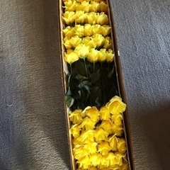 造花★黄色のバラ★3本¥100