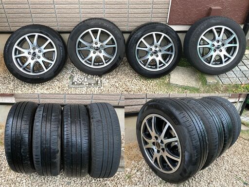 トヨタ シエンタ用１５インチ アルミホイール＋タイヤ185/60R15 84H（ダンロップ エナセーブ EC300+）