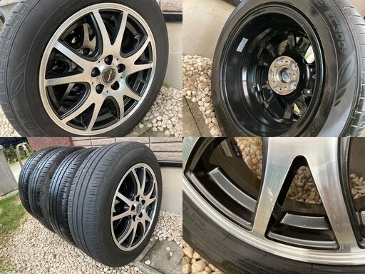 トヨタ シエンタ用１５インチ アルミホイール＋タイヤ185/60R15 84H（ダンロップ エナセーブ EC300+）