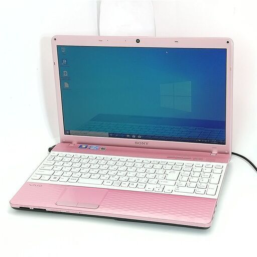 保証付 新品SSD Wi-Fi有 ノートパソコン SONY VPCEH18FJ ピンク 良品