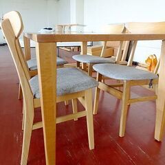 ☆4人掛☆ダイニングテーブルセット イス4脚 家具 札幌ファニシング/ニトリ