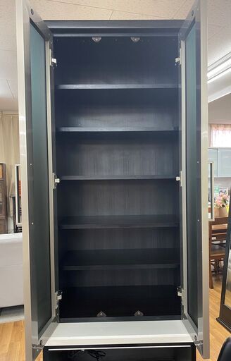 R088 サンモア製 スリムハイレンジ台、食器棚、幅60cm 美品