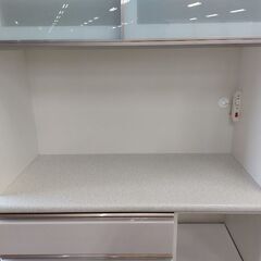 商談中　ニトリ　アルミナ２　１００ＫＢ　２枚スライド扉キッチンボード　白　【愛品倶楽部柏店】