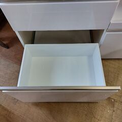 商談中　ニトリ　アルミナ２　１００ＫＢ　２枚スライド扉キッチンボード　白　【愛品倶楽部柏店】